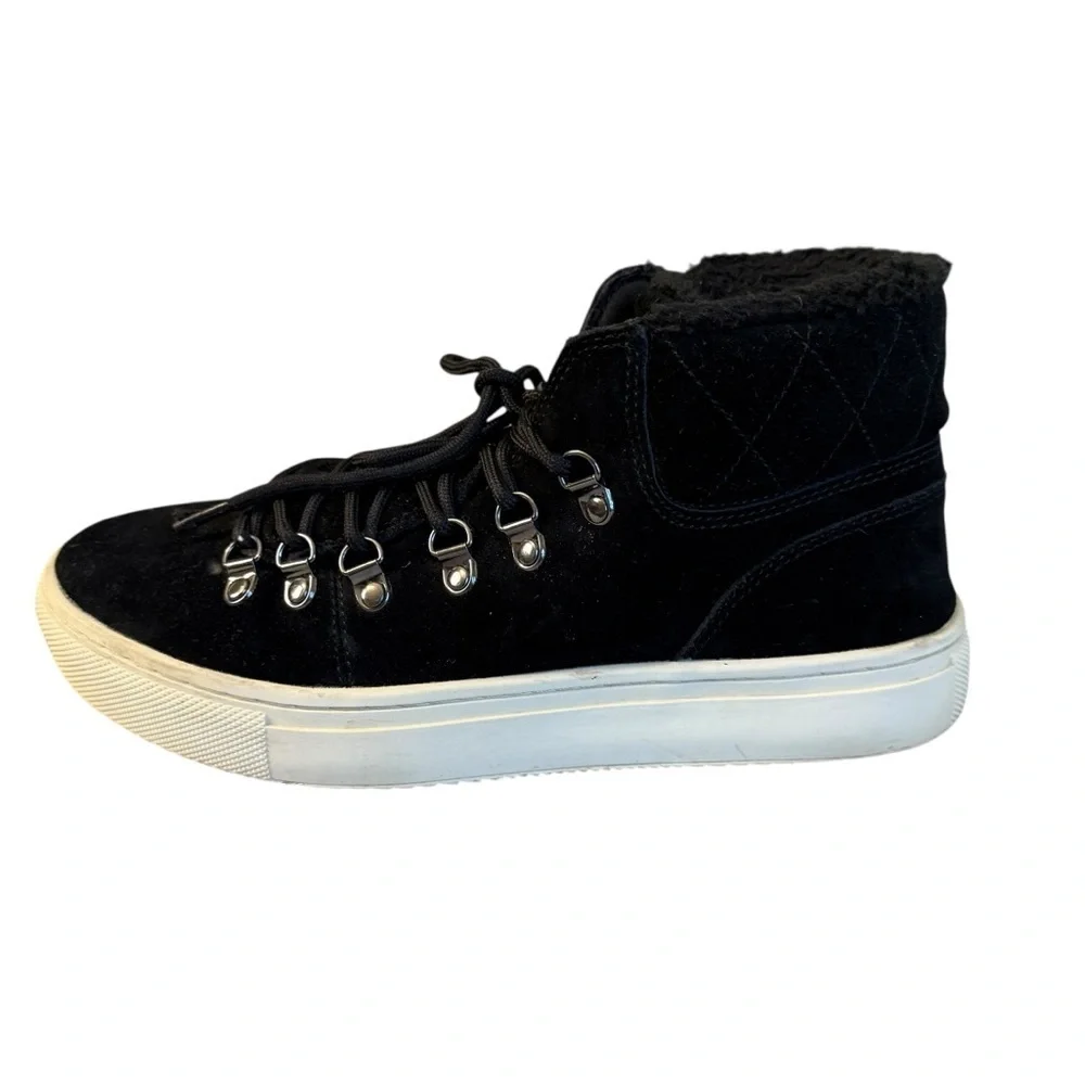 Marc Fisher LTD. Women's Sana Faux-Shearling High-Top Sneakers Size 9 #1723